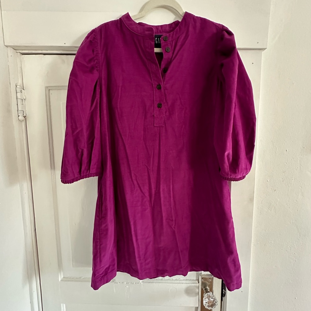 Purple Button-Down Tunic